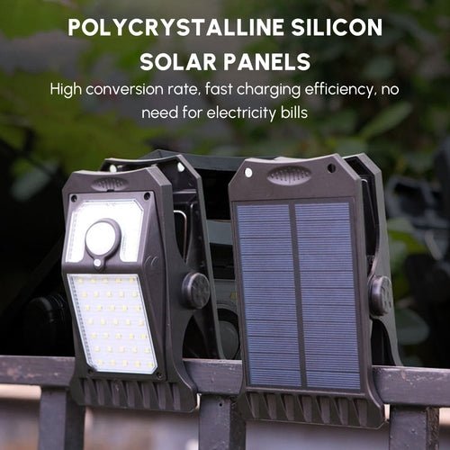 GOUTOOL: (2Pcs) 9W 3.7V Solar Wall Clip Motion LED(45) Lights - GJB PRODUCTS