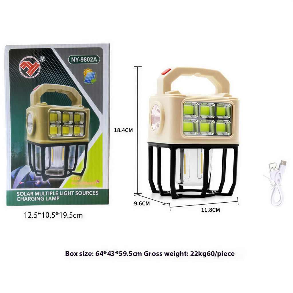 GRAMSTRONG: “Multi - Purpose” Solar Powered Outdoor Camping LED Lamp with Multiple Lighting Modes - GJB PRODUCTS
