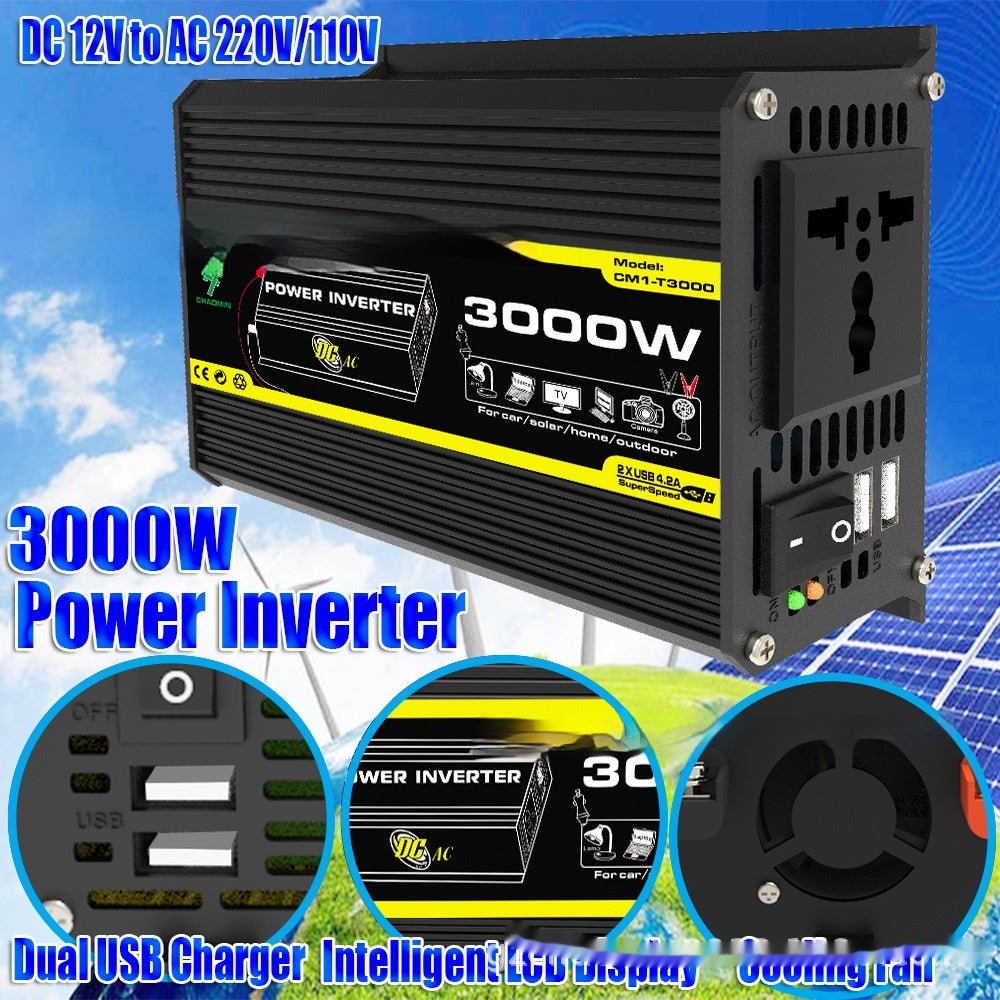 GuangZhou Chadmn: Power Inverter 12V - 110V/220V 3000W Solar Powered High Frequency - GJB PRODUCTS