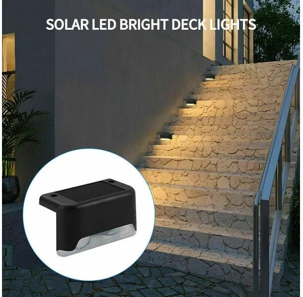 HangMeng: 8Pk Solar 5W 1.2V Outdoor LED Deck Lights for Stairs/Fence - GJB PRODUCTS