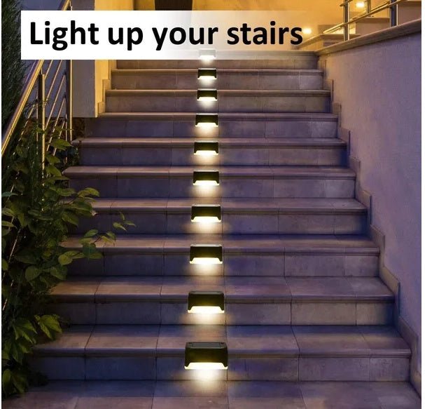 HangMeng: 8Pk Solar 5W 1.2V Outdoor LED Deck Lights for Stairs/Fence - GJB PRODUCTS
