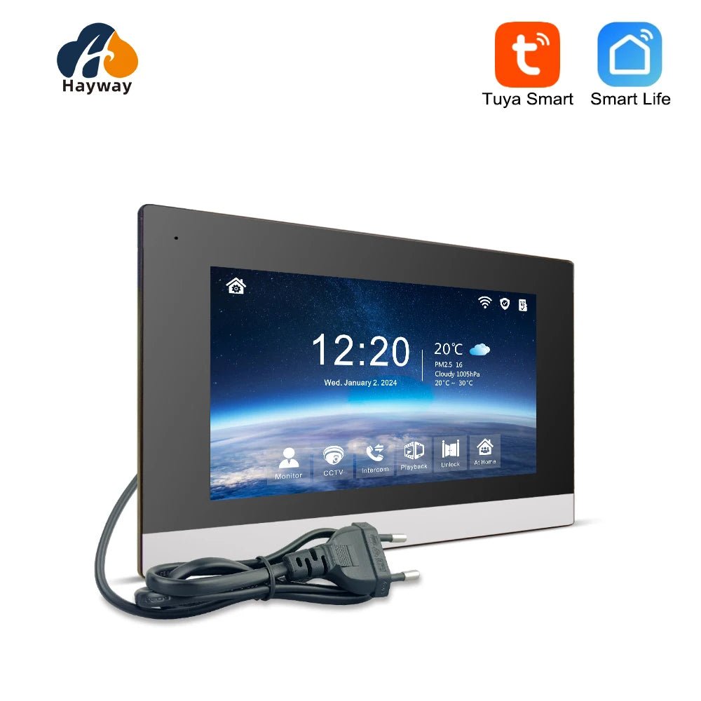 HayWay: Doorbell Motion Detection Camera with 7” AHD Video Monitor System - GJB PRODUCTS