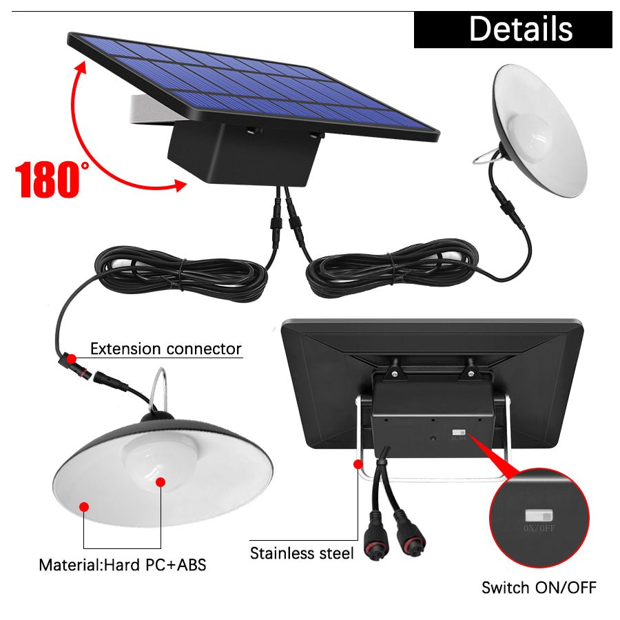 Ironsmith Lighting: 1.6W - 5.5V Solar Powered Hanging 16 - LED Chandelier - GJB PRODUCTS
