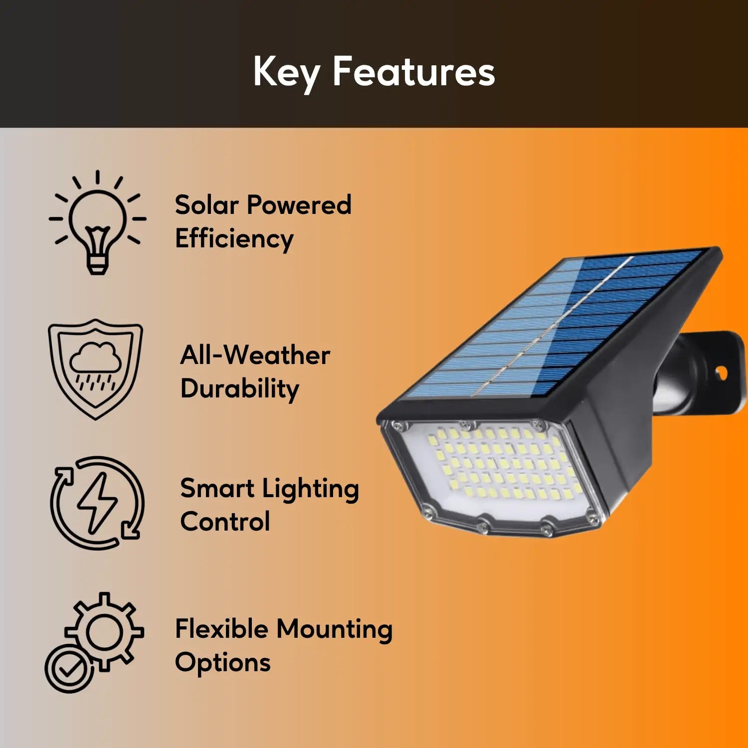 Ironsmith Lighting: 2 - Pack Solar Powered(50LED) Spot Lights with Spike for Wall or Ground Mount & Smart Lighting Control - GJB PRODUCTS