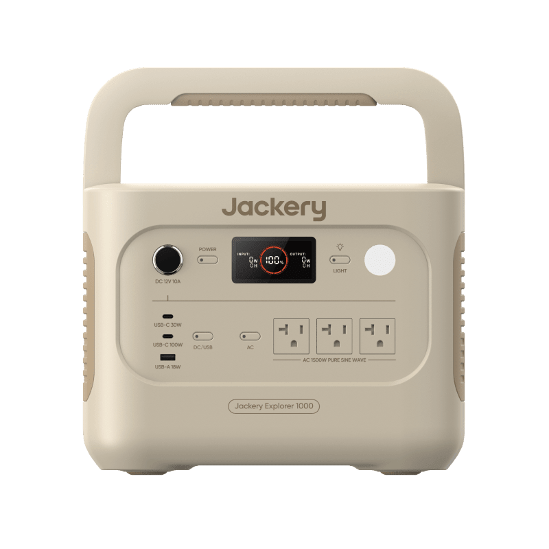 Jackery: Solar Generator 1000 v2 - Fast Charging Dual 100W USB - A/C Ports w/Emergency Super Charge - Delivers 1070Wh/1500W - Output - GJB PRODUCTS