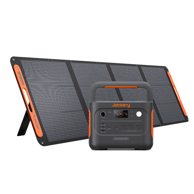 Jackery: Solar Generator 1000 v2 - Fast Charging Dual 100W USB - A/C Ports w/Emergency Super Charge - Delivers 1070Wh/1500W - Output - GJB PRODUCTS
