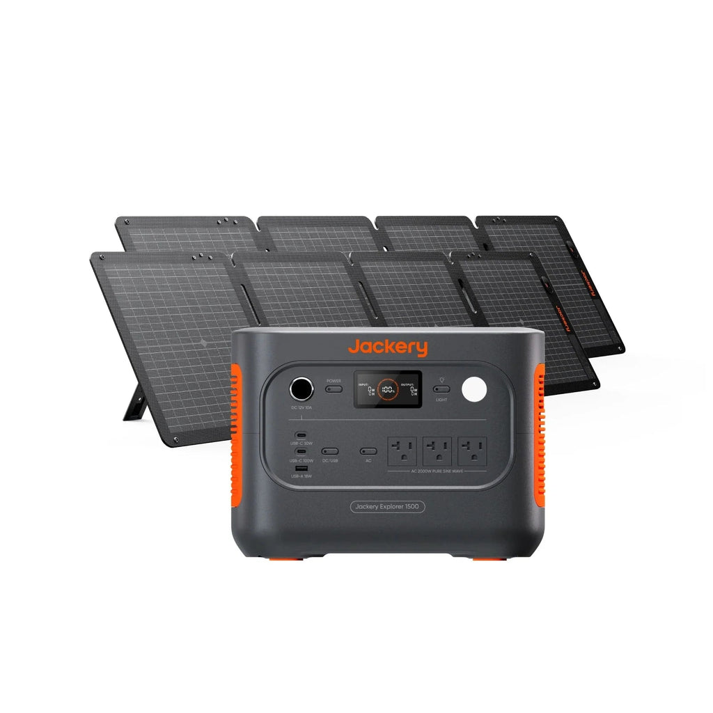 Jackery Solar Generator 1500 v2•2000W of AC output with 4000W Surge•Quick Charge •Seven Device Ports Plus 5yr Warranty - GJB PRODUCTS