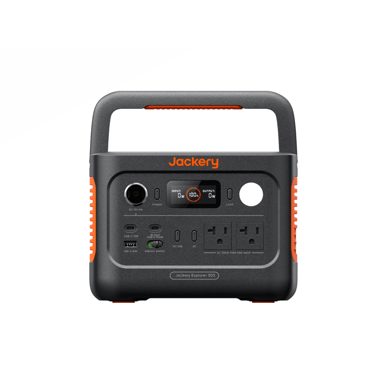 Jackery Solar Generator 300 v2•300W Output(600W - Surge)•Charge Up to 6 Devices•Ultra - Fast Charging - GJB PRODUCTS