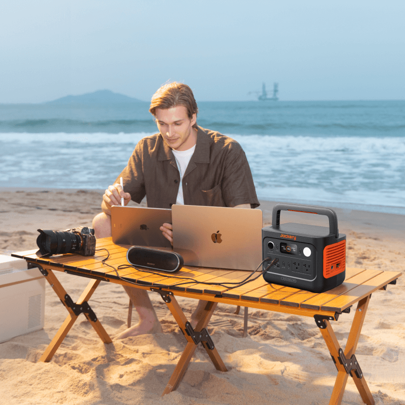 Jackery Solar Generator 300 v2•300W Output(600W - Surge)•Charge Up to 6 Devices•Ultra - Fast Charging - GJB PRODUCTS