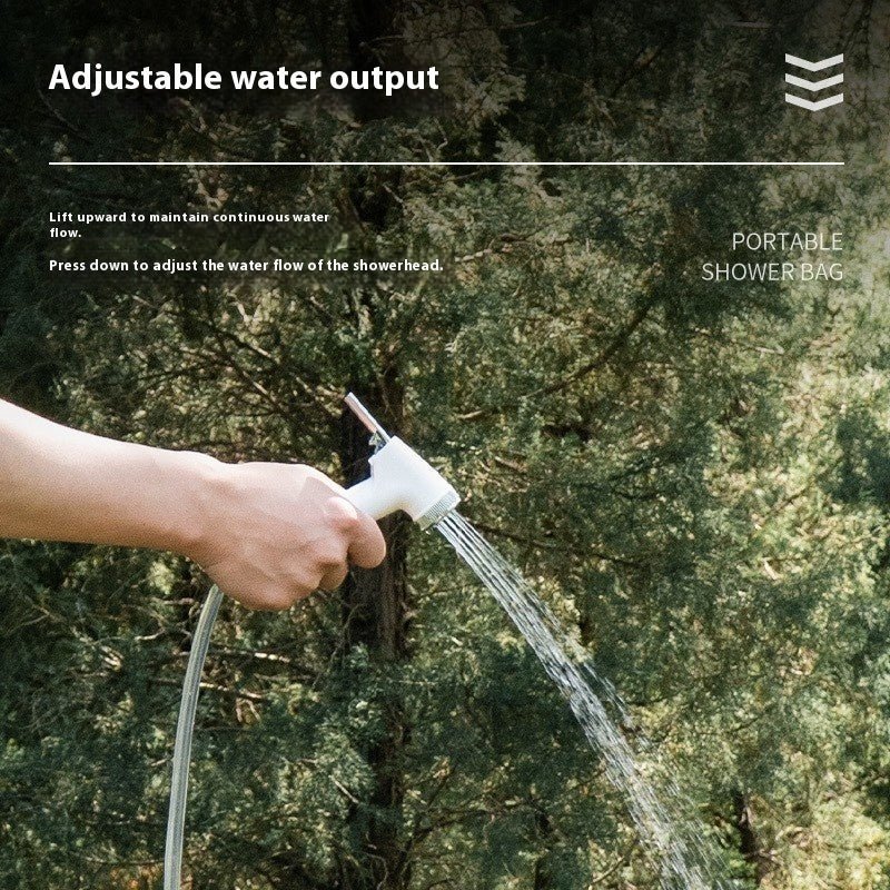 LADIOD Portable 3Gal Solar Outdoor Camping Shower with Foot - Pump & Sprayer - GJB PRODUCTS