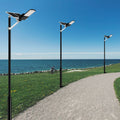 Langy: 1200W Solar Powered (30,000LM) Street Light w/ Motion Detection,Remote Control and Pole(16ft - 20ft) - GJB PRODUCTS