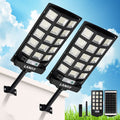 Langy: 2PK or 4PK - 60W 90W Solar Powered Outdoor Dusk to Dawn Motion Sensor (180 Premium 5730 LED’s) Lights (6000 - 9000Lumens) with 5 Smart Modes and Remote Control with Brightness Control(25%,50%,100%) - GJB PRODUCTS
