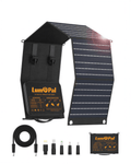 LUMOPAL: 60W Portable/Foldable Waterproof Solar Panel(Black) - GJB PRODUCTS