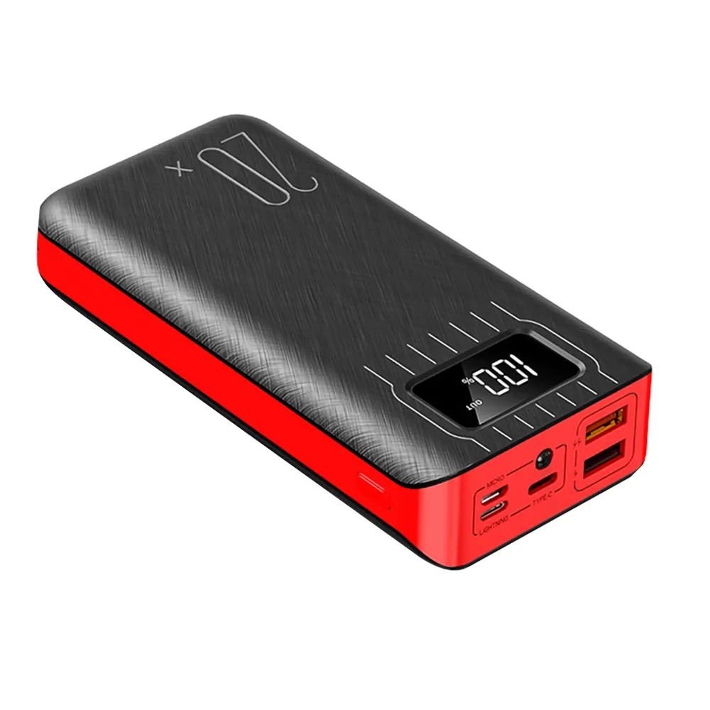 20,000mAh External Battery Power Bank with Dual USB Built-in LED Flashlight by DC-THE CEO