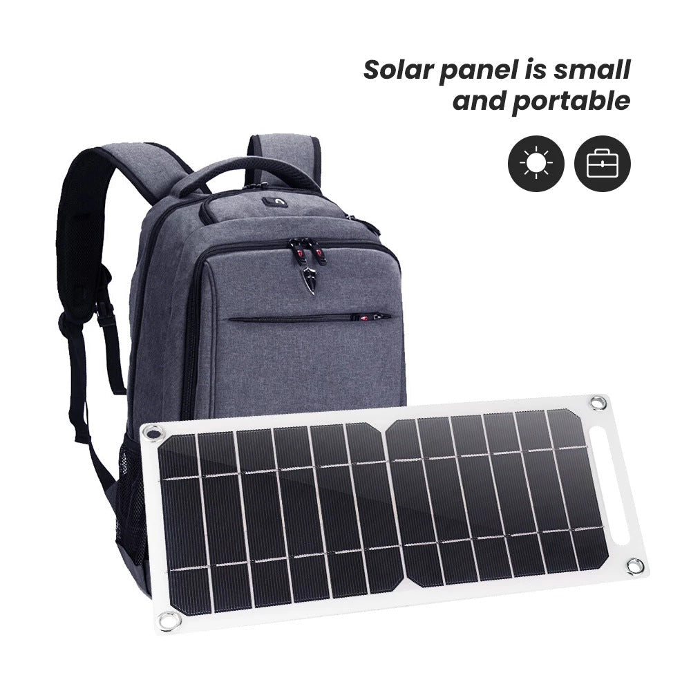 Meggemo: Flexible 6W 5V Backpack Solar Phone Charger - GJB PRODUCTS