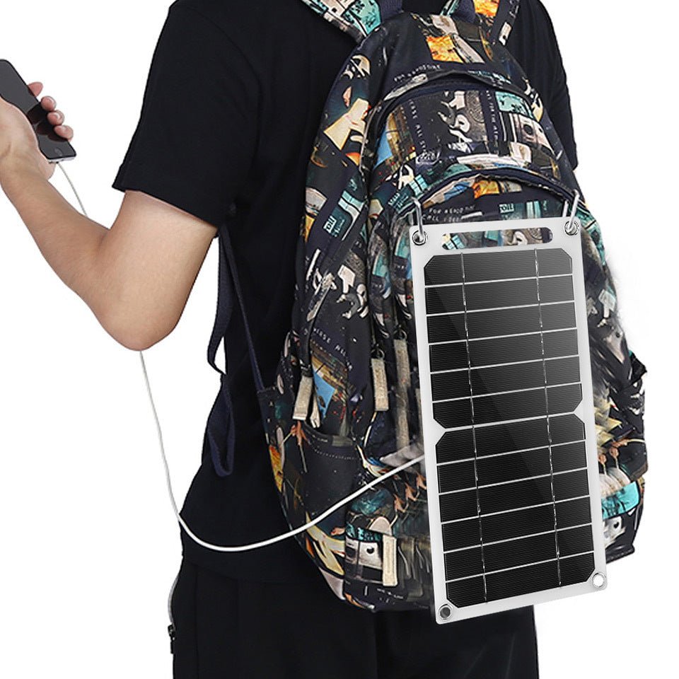 Meggemo: Flexible 6W 5V Backpack Solar Phone Charger - GJB PRODUCTS