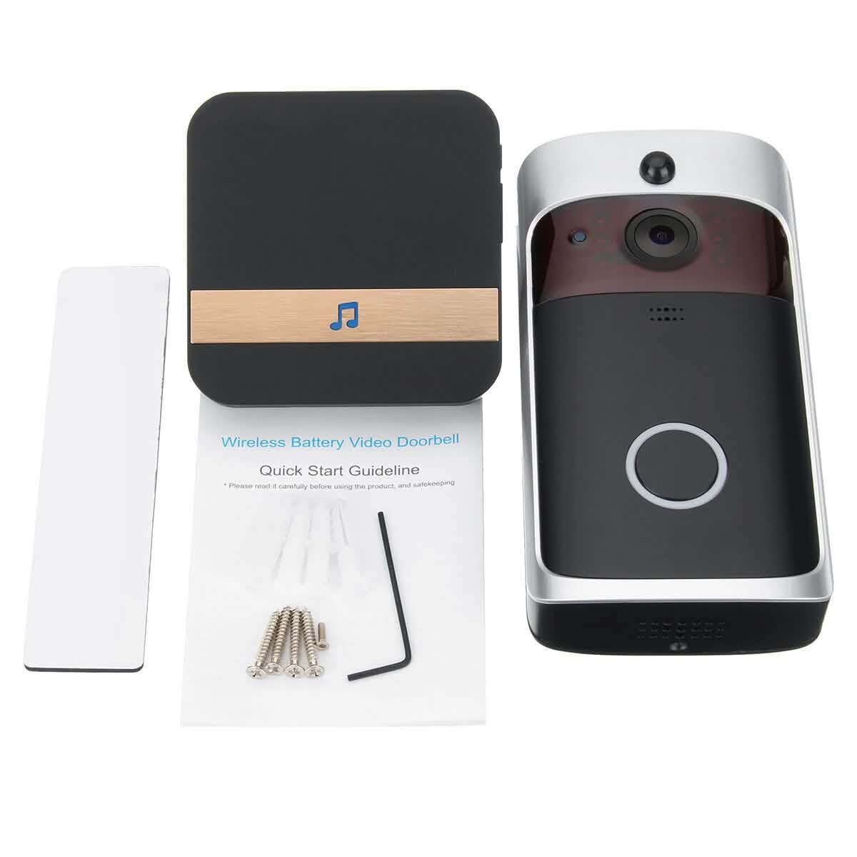Mignova:Wireless Video Doorbell Camera with Indoor Chime 1080P HD Video & Audio - Night Vision/2 - Way Audio/WaterProof - GJB PRODUCTS