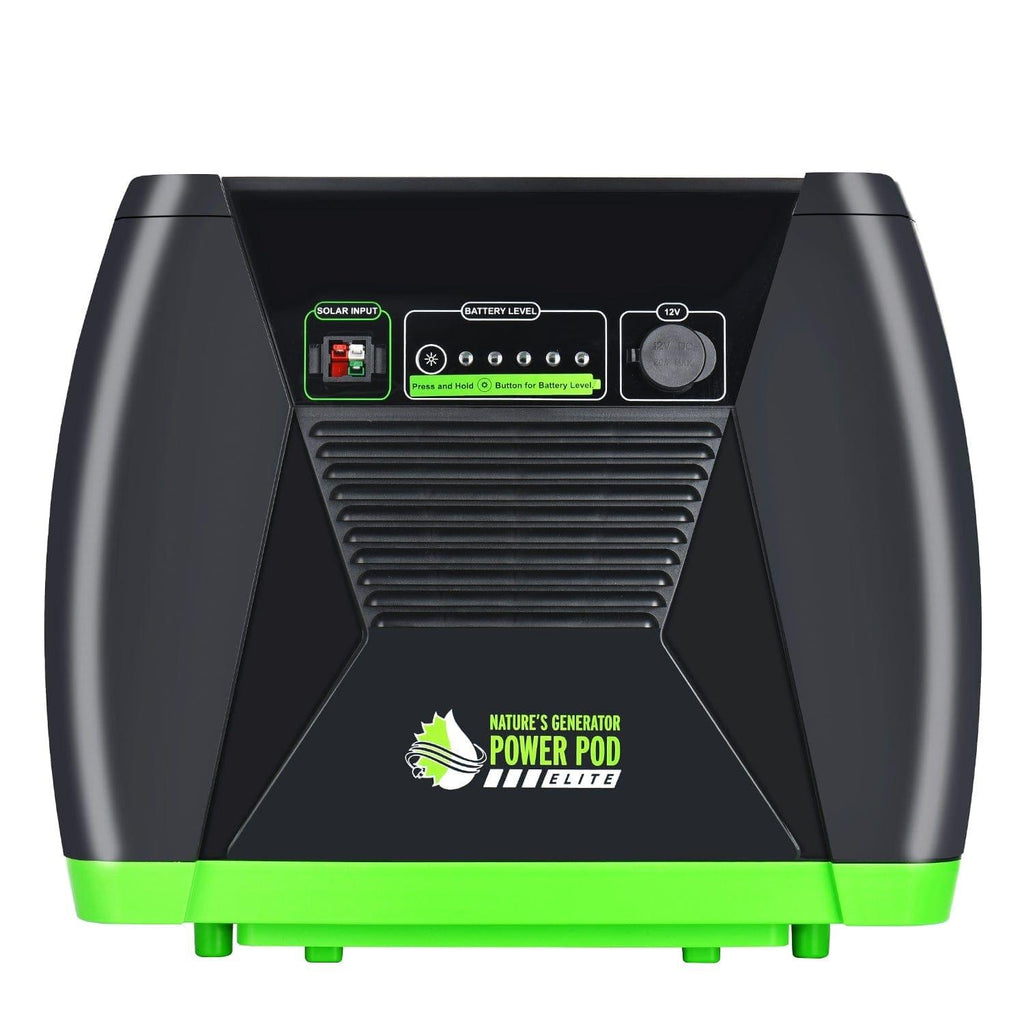 Nature's Generator: Elite Power Pod•300W Solar Charging & 1500W Wind Charging Capability•LED Monitoring - GJB PRODUCTS