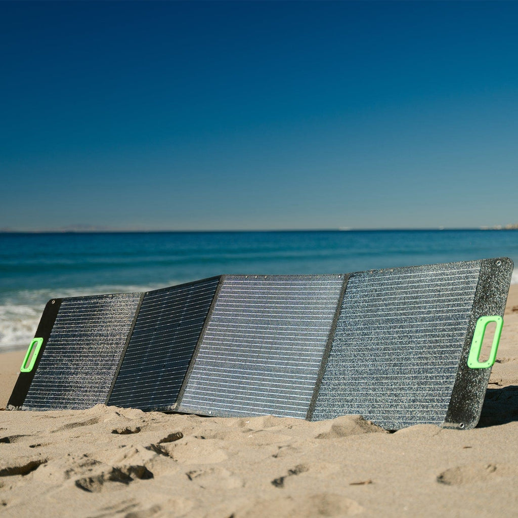 Nature's Generator: Foldable 200W Outpu• Monocrystalline Solar Panel W/ Built-In Kickstands•ETCF Coating•Very Compatible Solar Panel - GJB PRODUCTS