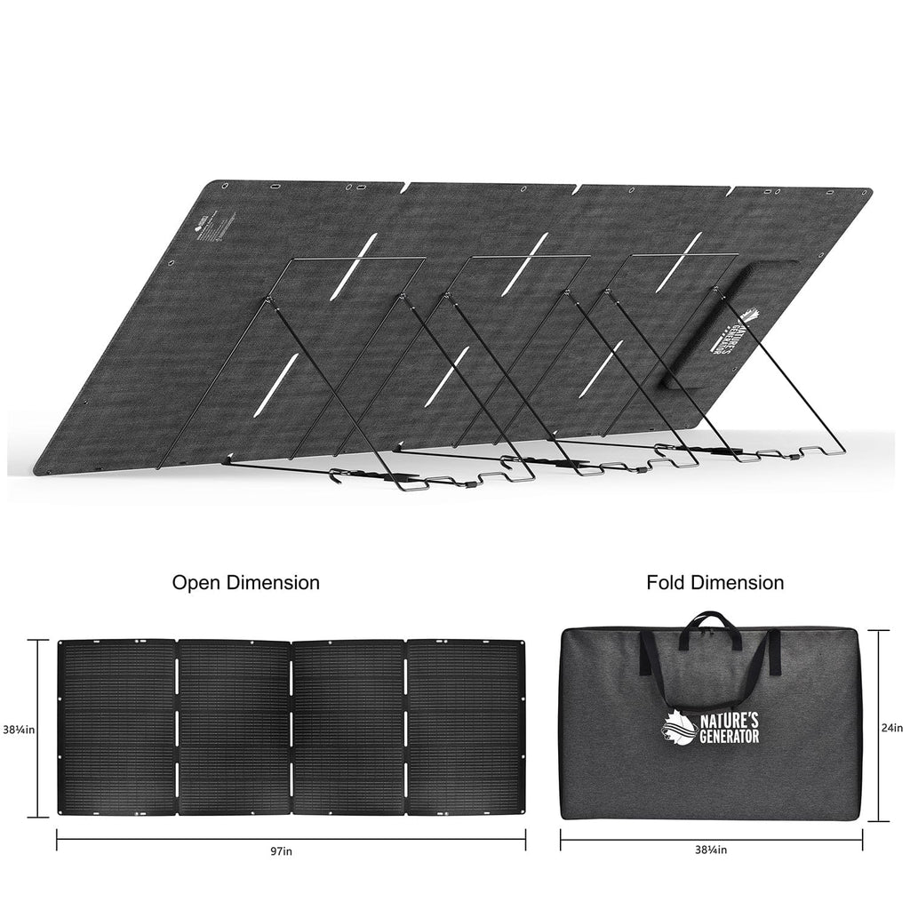 Nature's Generator Lithium 6000 with Solar Panel - GJB PRODUCTS