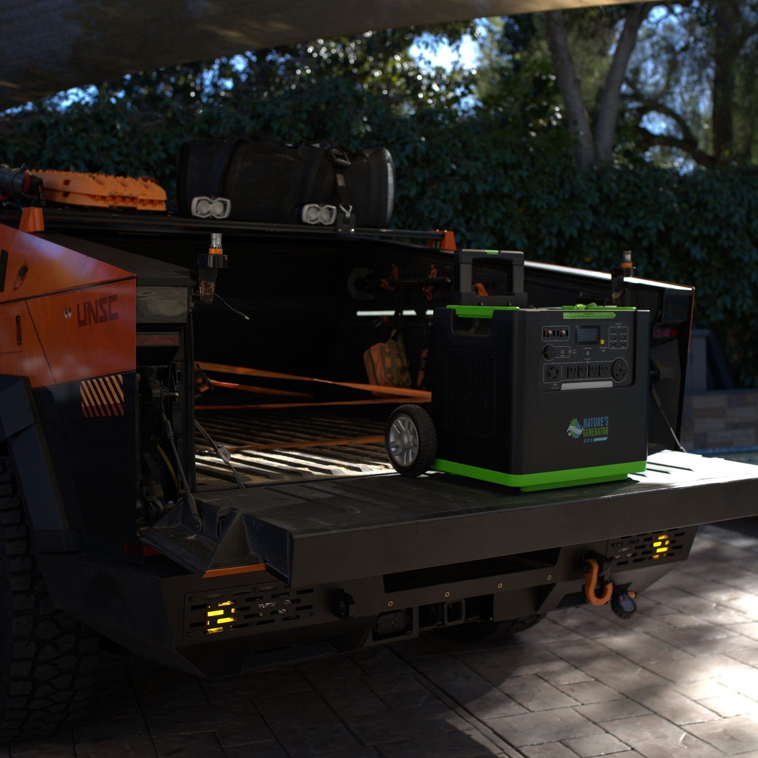 Nature's Generator Lithium 6000 with Solar Panel - GJB PRODUCTS