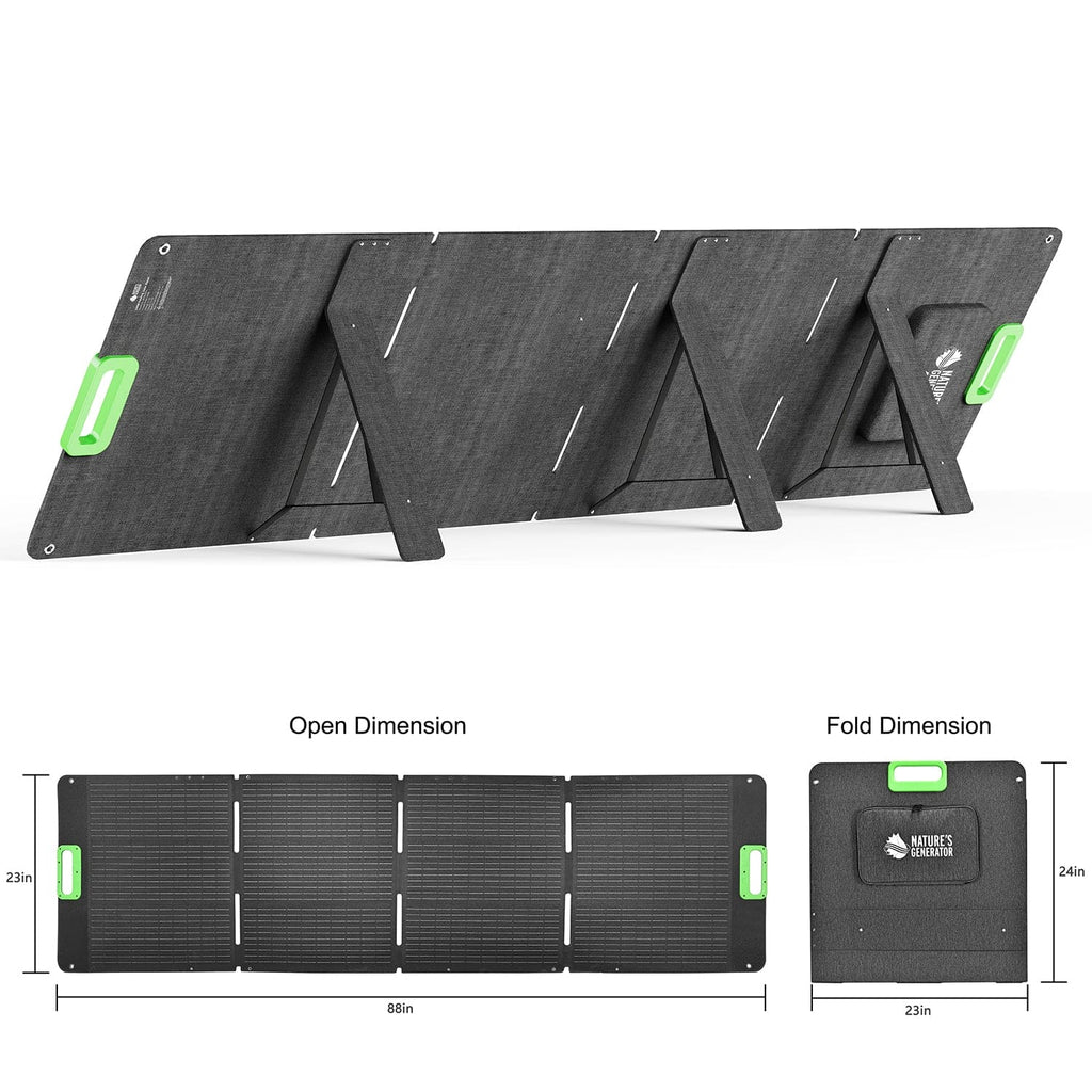 Nature's Generator Lithium 6000 with Solar Panel - GJB PRODUCTS