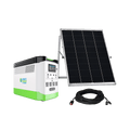 Nature’s Generator: Portable High Capacity Lithium 1800W Solar Generator Bundle - Flexible and Fast Charging Options•Smart,Quiet and Compact for Home or Off - Grid use - GJB PRODUCTS