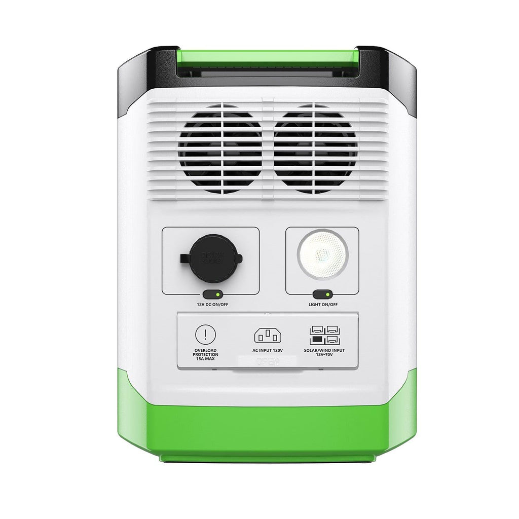 Nature’s Generator: Portable High Capacity Lithium 1800W Solar Generator Bundle - Flexible and Fast Charging Options•Smart,Quiet and Compact for Home or Off - Grid use - GJB PRODUCTS
