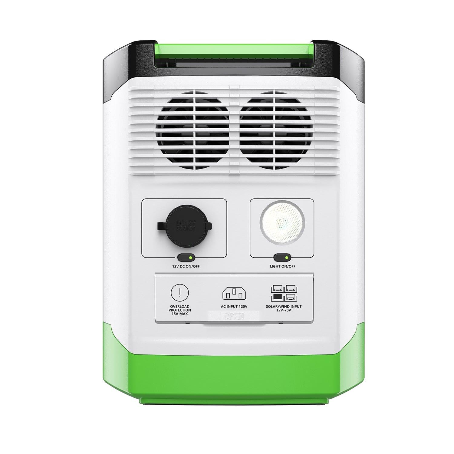 Nature’s Generator: Portable High Capacity Lithium 1800W Solar Generator Bundle - Flexible and Fast Charging Options•Smart,Quiet and Compact for Home or Off - Grid use - GJB PRODUCTS