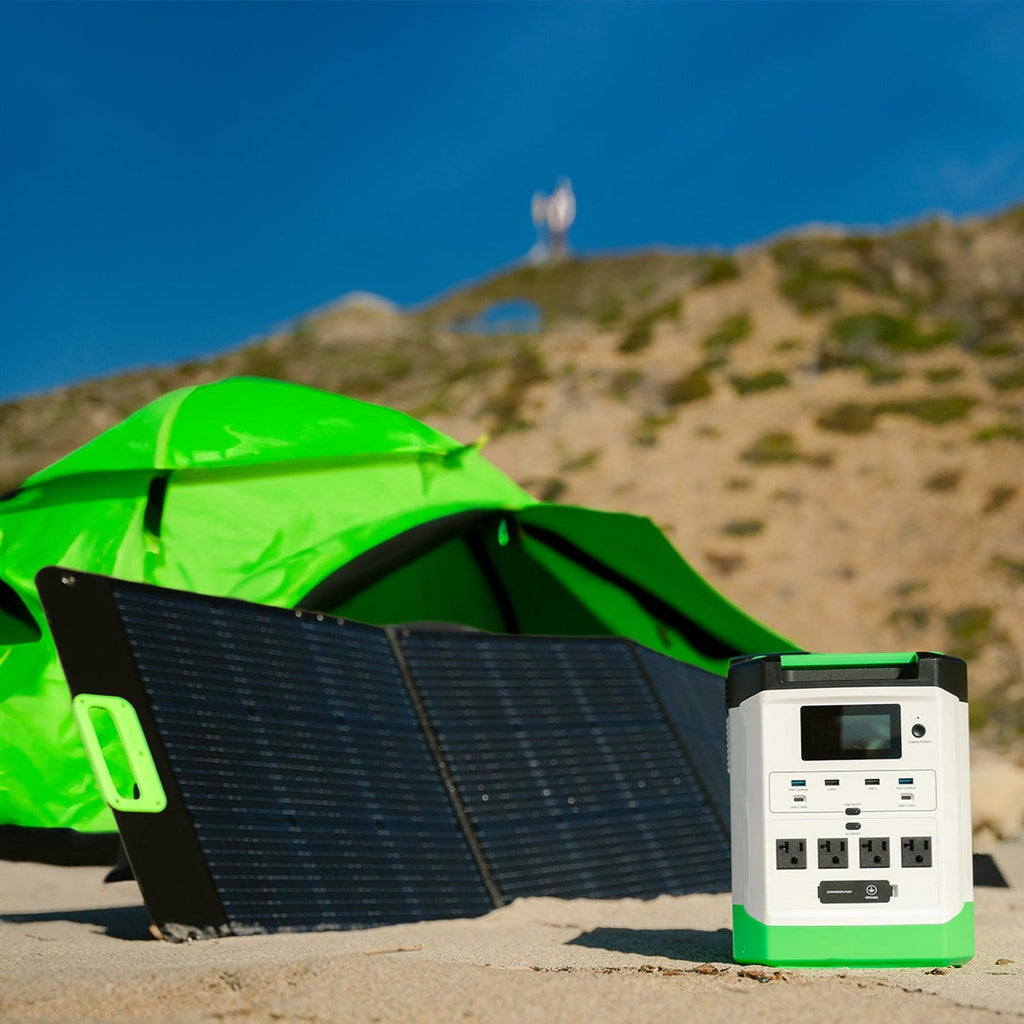 Nature’s Generator: Portable High Capacity Lithium 1800W Solar Generator Bundle - Flexible and Fast Charging Options•Smart,Quiet and Compact for Home or Off - Grid use - GJB PRODUCTS