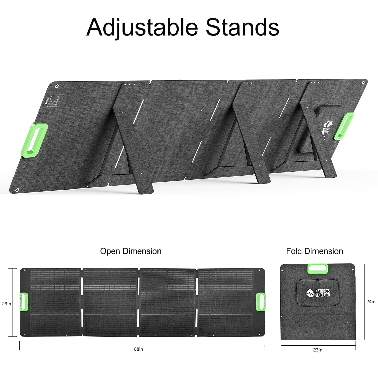 Nature’s Generator: Portable High Capacity Lithium 1800W Solar Generator Bundle - Flexible and Fast Charging Options•Smart,Quiet and Compact for Home or Off - Grid use - GJB PRODUCTS