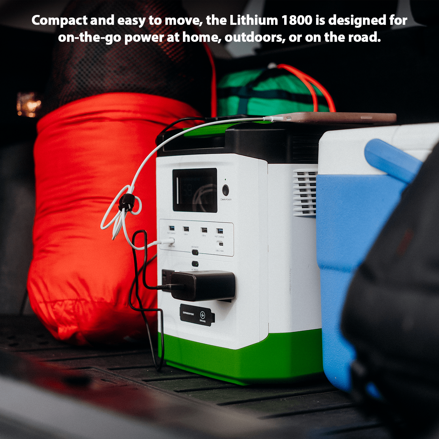 Nature’s Generator: Portable High Capacity Lithium 1800W Solar Powered and Wind - Turbine Generator Bundle•Flexible & Fast Charging Options• Smart,Quiet and Compact for For Home or Off - Grid Use - GJB PRODUCTS