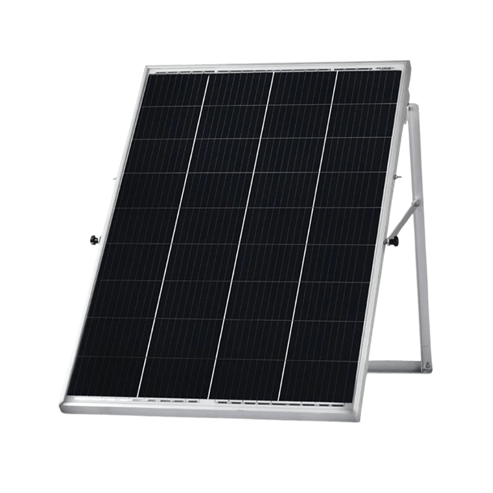 Nature’s Generators: 100W Mono - crystalline Rigid Adjustable Solar Panels 33”x26”/50’ Solar Panel Cable/KickStand - GJB PRODUCTS