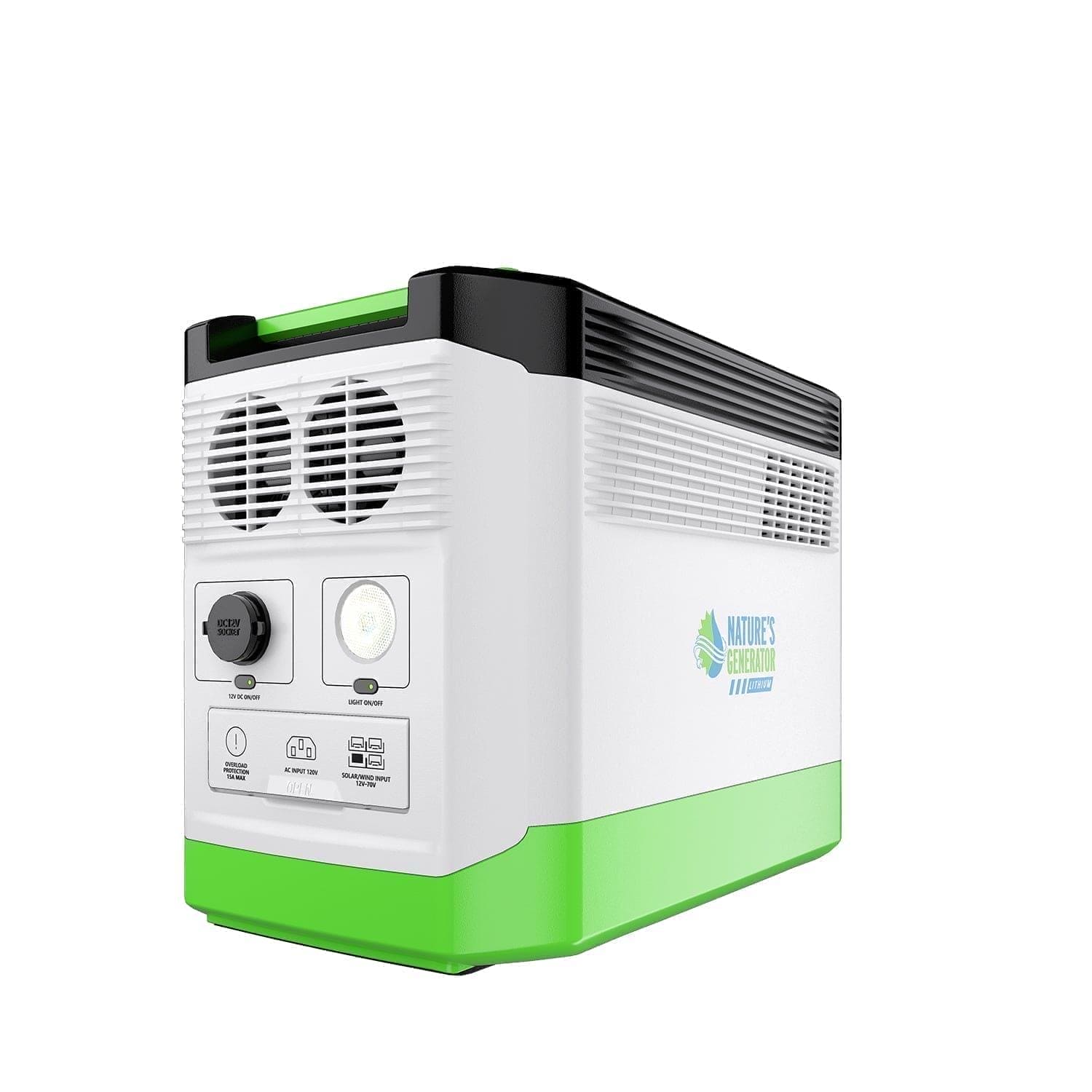 Nature’s Generators: High Capacity Expandable Lithium 1800W Power Station•Smart - Quiet - Compact•Multiple Charging Options•Home or Off - Grid Use - GJB PRODUCTS