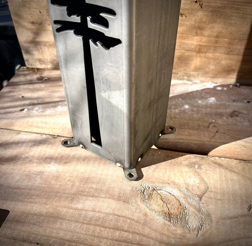 Northern Forge, LLC: Sunflowers Under the Stars Luminary Pillars w/ Solar Cap - GJB PRODUCTS