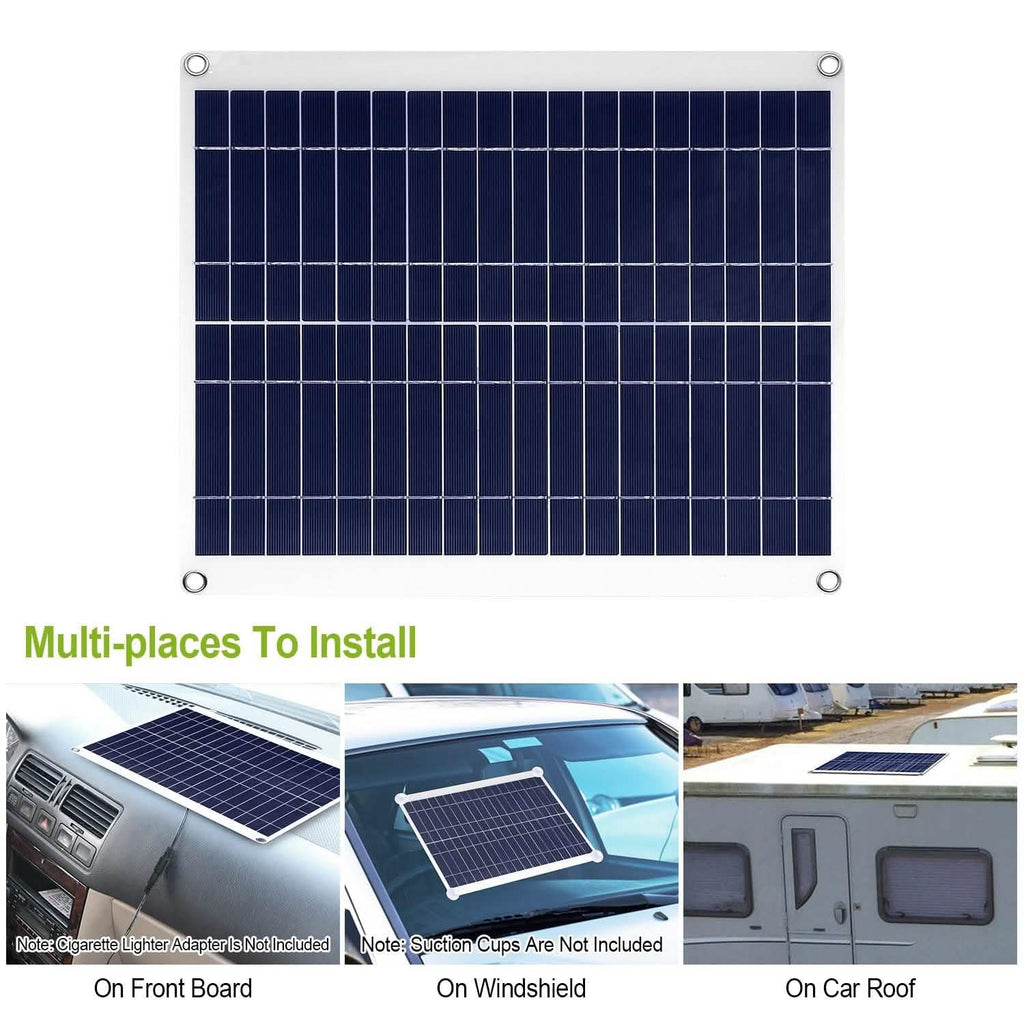 Outdoor Solar Panel 12V 25W Car Battery Charger - GJB PRODUCTS
