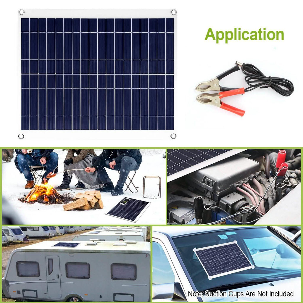Outdoor Solar Panel 12V 25W Car Battery Charger - GJB PRODUCTS