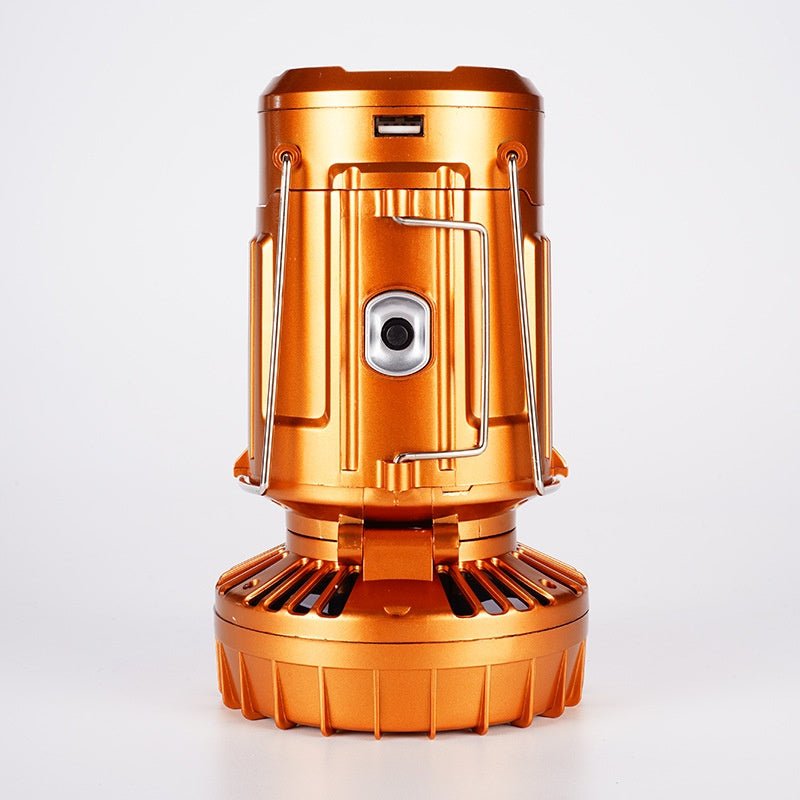 Paweinuo: Portable/Adjustable Outdoor 3 - Light Mode Solar LED lantern 99/199Lm W/ Fan - GJB PRODUCTS