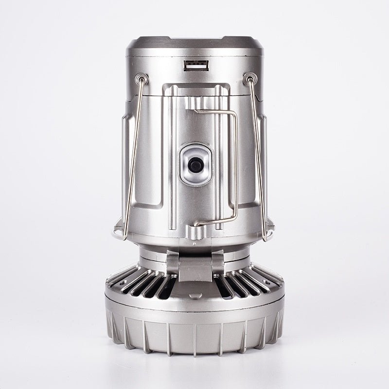 Paweinuo: Portable/Adjustable Outdoor 3 - Light Mode Solar LED lantern 99/199Lm W/ Fan - GJB PRODUCTS