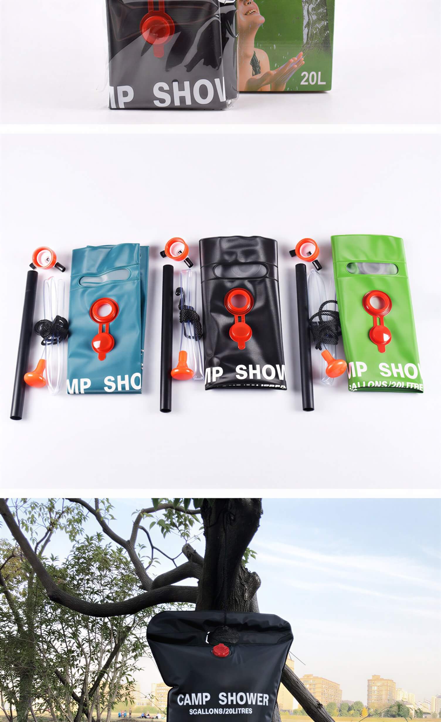 PBAZIH: 10L Solar Camping Shower Bag - GJB PRODUCTS
