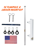 RV Flagpole Kit – Telescoping Pole + Ladder Mount | Poles and Holders by Poles and Holders