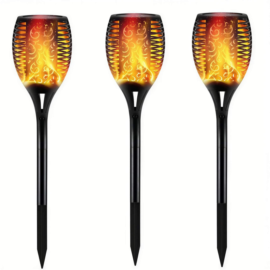 R&D IkeeRuic :5pcs 110 - 120V Solar Powered Garden Torch/Flame Lights - GJB PRODUCTS
