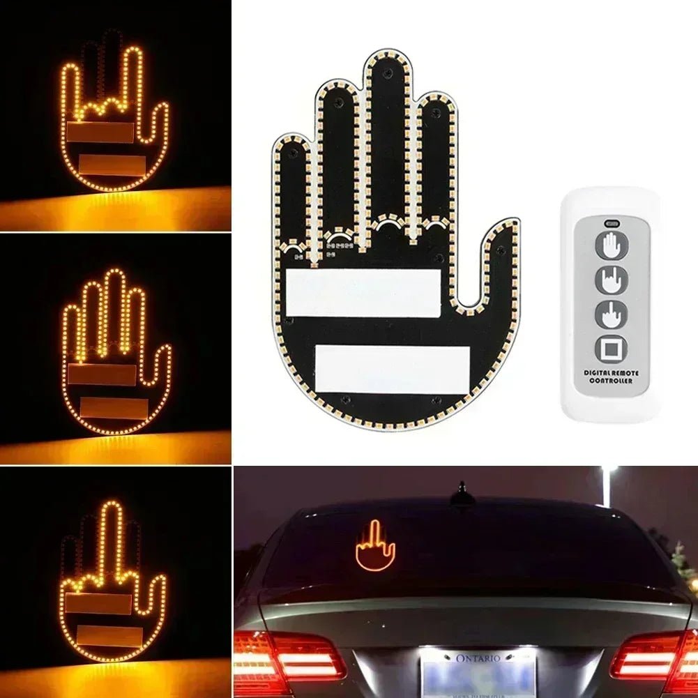 Road Rage Hand Sign with Remote for Car/Truck - GJB PRODUCTS