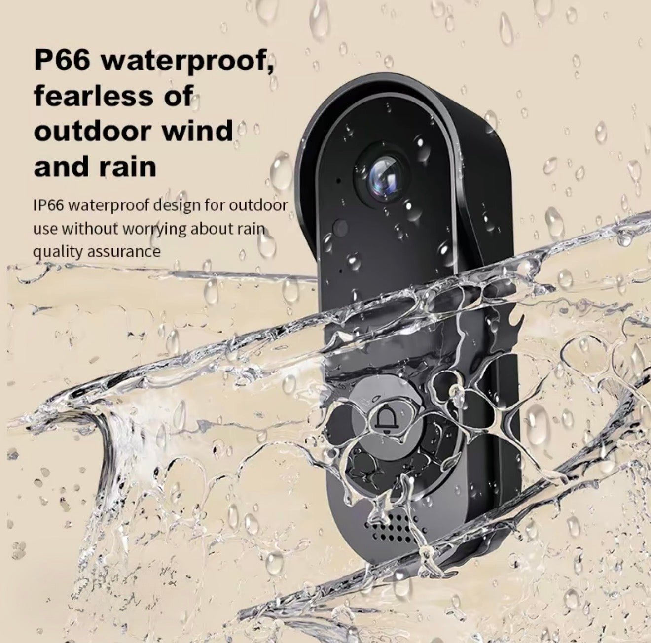 SecureView X8: Wireless Doorbell 480P Camera(300,000 Pixel) with 4.3”Monitor - Smart/Night Vision/Waterproof/10000mAh Rechargeable Battery - GJB PRODUCTS