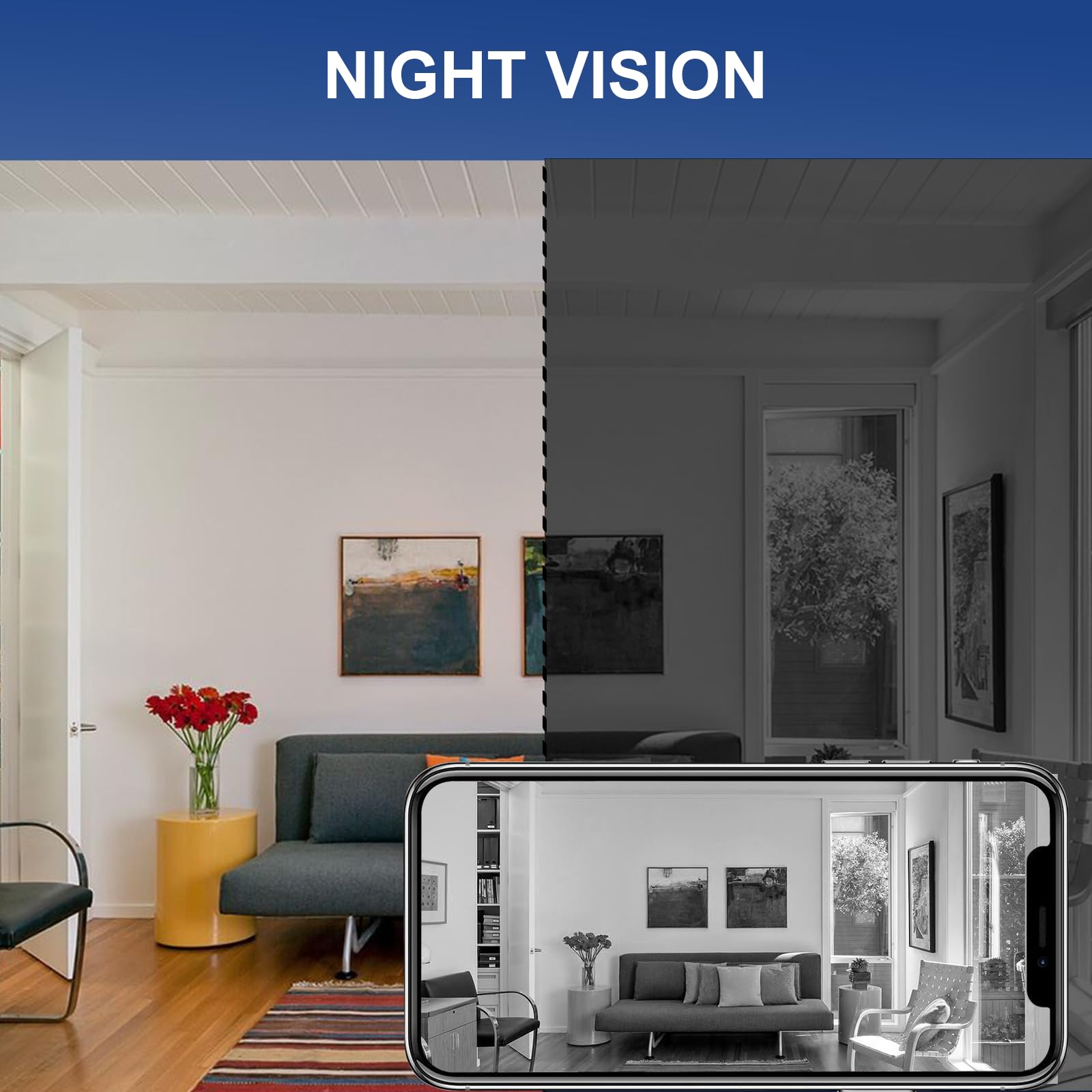 SENRI: 3 Pack 1080P & 150 Wide Range HD Quality WiFi Mini Security Cameras for Indoor/Outdoor - GJB PRODUCTS