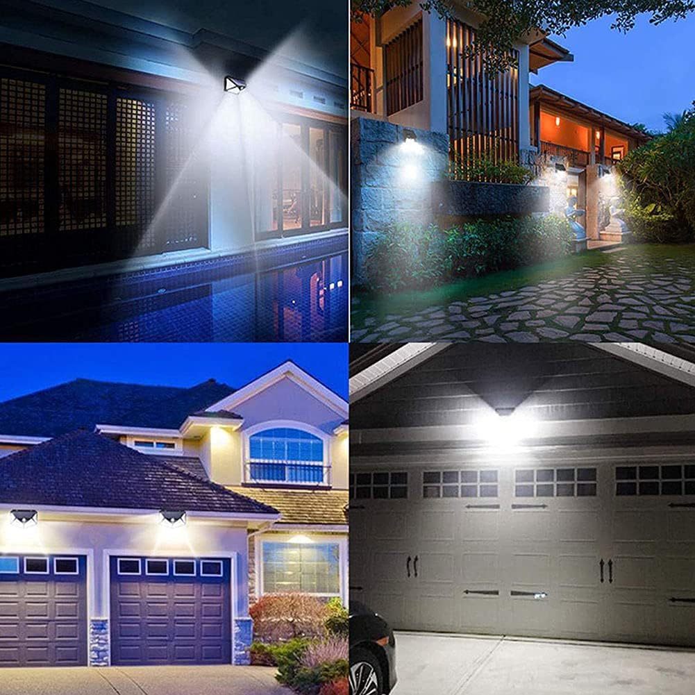 Shenzhen: 2pk Outdoor Motion Sensor Solar - Powered 100 - Led Lights - GJB PRODUCTS