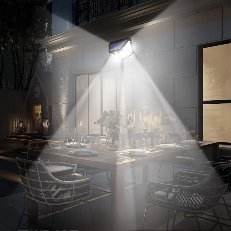Shenzhen: 2pk Outdoor Motion Sensor Solar - Powered 100 - Led Lights - GJB PRODUCTS