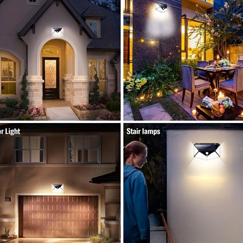 Shenzhen: 2pk Outdoor Motion Sensor Solar - Powered 100 - Led Lights - GJB PRODUCTS