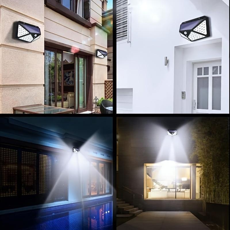 Shenzhen: 2pk Outdoor Motion Sensor Solar - Powered 100 - Led Lights - GJB PRODUCTS