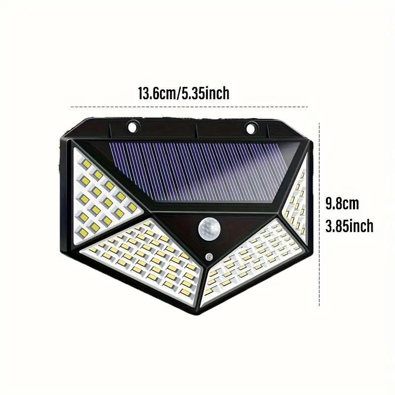 Shenzhen: 2pk Outdoor Motion Sensor Solar - Powered 100 - Led Lights - GJB PRODUCTS